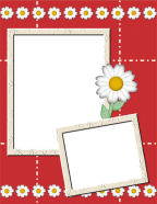 floraled designed-girl scrapping