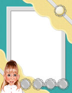 girlies ladies photo medallions picture frames easy scrapping for busy moms