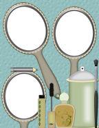 Girls Beauty Makeup Themed Downloadable Scrapbooking Templates