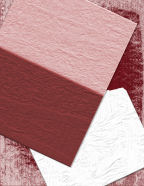 layered-paper stacked reds and whites