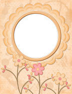 nature flower man letters in yellow, orange and reds