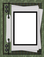 Forest Green Themed Grunge, Goth or Distressed Style Scrapebooking Templates