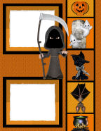 grim reaper fall leaves cold weather autumn harvest