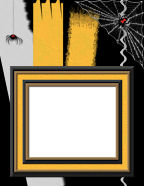 black widow spiders spooky layered layout