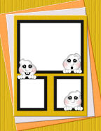 Kids Ghost Halloween Holiday Scrapbook Downloadables