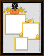 Lighted Jack-o-Lanterns Halloween Holiday Scrapbooking