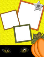 PrincessCrafts Digital Scrapbook Membership Site #1 Halloween scrapebooking paper downloads