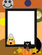 Little Witches Halloween computer scrapbooking paper downloads from PrincessCrafts scrapbook membership site