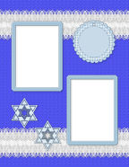 Hanukkah Draddle, dradle, Jewish holiday game themed scrapbooking papers.