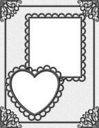 printable black & white digital heritage scrapbook templates papers