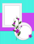 easy generic floral bold colored printable scrapbook paper heritage genealogy floral