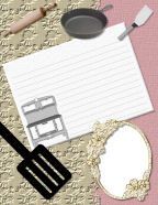 printable holiday baking digital cooking or baking scrapbook papers templates