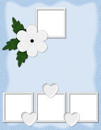 elegant flowered layered computer scrapbook elements memorial albums