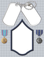 digital military service scrapbook paper templates for patriotic US scrapbooks