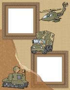 digital military service patriotic scrapbook paper templates for printalbe heritage books
