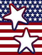 stars and stripes usa patriotic red white themed scrapbook papers