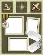 printable military scrapbook papers to download templates
