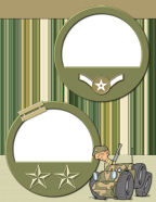 military maneuvers war games scrapbook papers templates to print