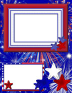 digital celebrate fireworks july independence day scrapbook papers