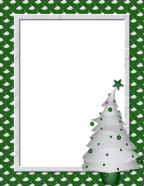christmas tree winter christmas seasonal photo mattes printable for computer scrapbooks backgrounds