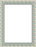 printable digital Computer element mattes for computer scrapbooking with flowers