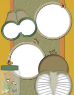 printable digital boys scrapbook paper backgrounds catching bugs