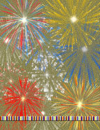 printable new years scrapbook papers celebrate fireworks party computer scrapbooking