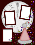 father time scrapbook papers new years