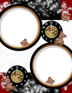 12:00 midnight new years eve scrapbook paper templates