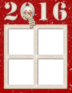 Red New Yeasr Snow Man Scrapbook Paper Download