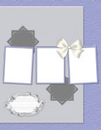 Blue and Purple New Years Celebration Party scrapbook paper template sets