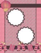 Digital computer scrapbooking papers in New Years Holiday themes.