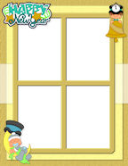 Babies New Years Holiday Eve Digital Scrapbook Downloadables scrapebooks