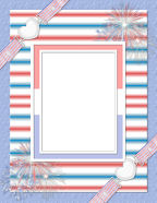 Fireworks themed red white and blue digi-scrap paper downloadables.