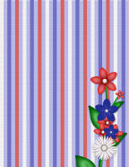 flowers in red whites & blues backgrounds for patriotic photos