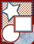 star frames old glory celebrates fireworks patriotic rockets