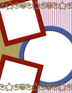 blue, red, white, gold patriot colors usa