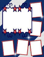 star framed old glory american pages