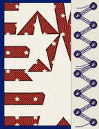 eyelet stitched layered stacked backgrounds