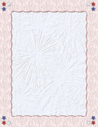 lacy frames with fireworks exploding in backgrounds