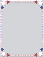 Patriotic Holiday Digital Scrapbook Template Papers