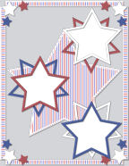 Canada Day Holiday Digital Scrapbook Template Papers