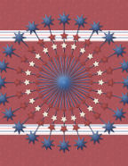 Patriotic 4th of July Holiday Digi Scrap Template Papers