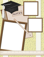 peintable book and ruler digital scrapbook papers templates