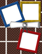 Best #1 Graduation Kids School themed computer digital scrapbook paper downloads.