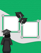 Learn to FREE Scrapbook papers with these beautiful graduation and school days kids scrapbook templates for easy download.