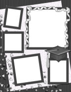 college school graduation themed digi-scrapbooking paper downloadable templates.
