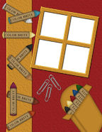 printable crayons school art supplies digital scrapbook papers quick kids projects templates