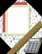 digital childrens numbers math scrapbook papers to print templates