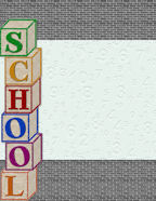 School Themed Digital Scrapbooking Downloadables
